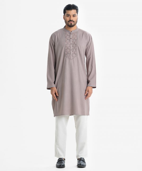 Gray Blended Premium Panjabi