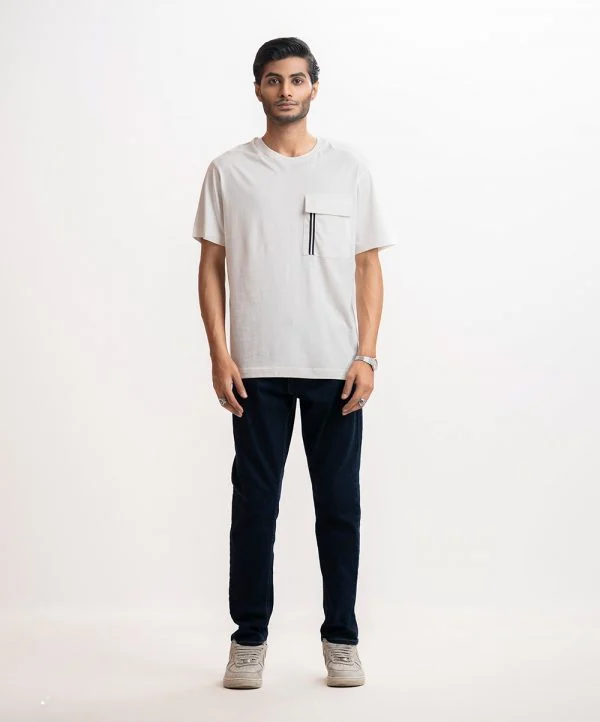 White Jersey Short Sleeve T-shirt