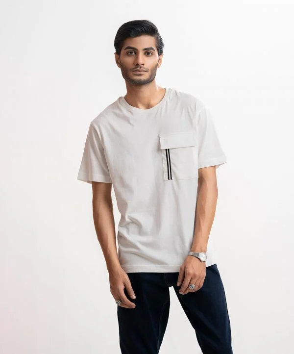 White Jersey Short Sleeve T-shirt