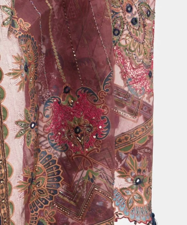 Mauve Muslin Exclusive Saree