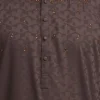 Brown Bamboo Jacquard Premium Panjabi