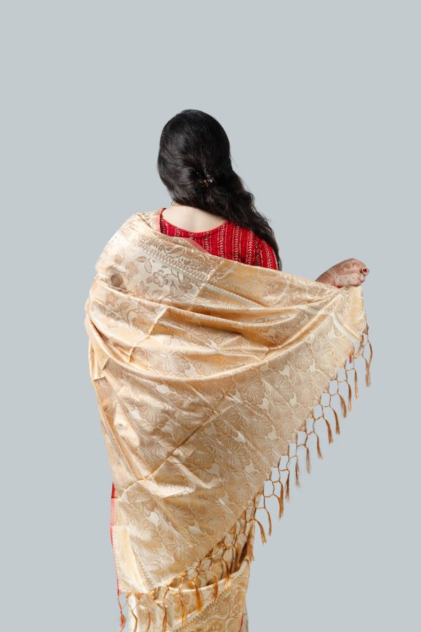 প্রিমিয়াম মিনাকারী কাতান সিল্ক শাড়ি – রাজকীয় ও আরামদায়ক ট্র্যাডিশনাল ড্র্যাপ ।
