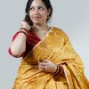 প্রিমিয়াম ডুয়াল-টোন মিনাকারী কাতান সিল্ক শাড়ি ।